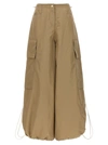 Palm Angels Women's Parachute Pants In Beige