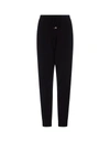 STELLA MCCARTNEY STELLA MCCARTNEY BLACK TROUSERS WITH ANKLES IN FINE KNIT STAR ICONIC