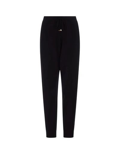 Stella Mccartney Stella Iconics Fine-knit Trousers In Nero