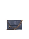 Stella Mccartney Falabella Mini Crossbody Clutch In Blue