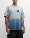 Stampd Short-sleeved T-shirt With Round Neck In Cool Gradient