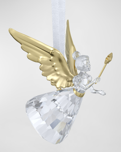 Swarovski Holiday Magic Angel Christmas Ornament In Clear/gold