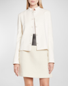 Gabriela Hearst Larrington Brushed Cashmere Single-breasted Jacket In Ivory