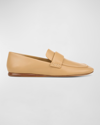 Vince Davis Leather Easy Loafers In Husk