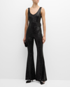 Gigii's Gigiis Rika Slim Fit Jumpsuit In Spider Black Spb0