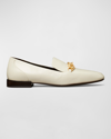 TORY BURCH JESSA LEATHER CHAIN LOAFERS