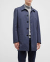 Cardinal Of Canada Mccord Water Repellent Rain Coat In Medium Blue