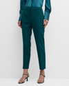 KOBI HALPERIN ALEXI CROPPED STRAIGHT-LEG TWILL PANTS