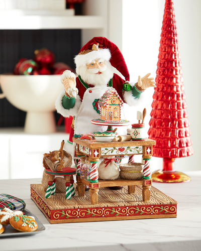 Katherine's Collection Season's Greetings Santa Baking For Christmas Decoration