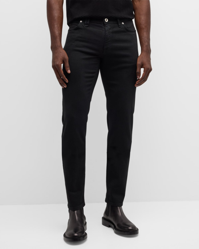 Brioni Men's Slim 5-pocket Jeans In Black