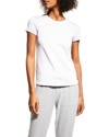 Alo Yoga Soft Finesse Performance Jersey T-shirt In White