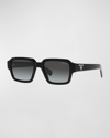 PRADA MEN'S GRADIENT RECTANGLE SUNGLASSES