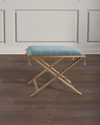 Port 68 Delfern Tasseled Gold Leaf Bench