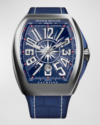Franck Muller Men's Stainless Steel Vanguard Yacht Watch With Compass In Sapphire