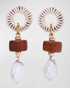 LIZZIE FORTUNATO WOVEN SADDLE EARRINGS