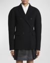 CHLOÉ DOUBLE-FACE WOOL-CASHMERE DOUBLE-BREASTED COAT