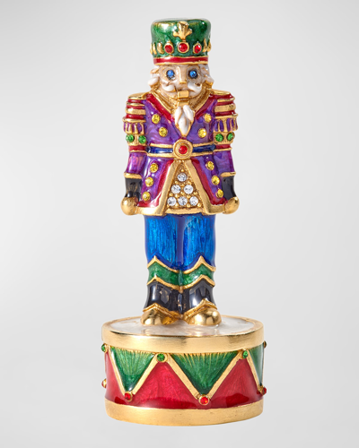 Jay Strongwater Christmas Box Nutcracker