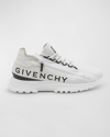 Givenchy Spectre Runner Sneakers In Leather With Zip In White