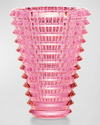 The Martha, By Baccarat Blush Round Eye Vase, 5.9"