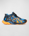 Balenciaga Runner Sneakers In Mesh And Nylon In Blue/multi