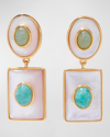 LIZZIE FORTUNATO ETHEREAL POOL EARRINGS