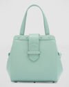 Franzi Camilla Mini Leather Tote Bag In Sage