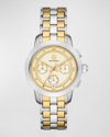 TORY BURCH THE TORY CHRONOGRAPH WATCH - TWO-TONE STAINLESS STEEL
