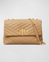 Tory Burch Kira Chevron-quilted Convertible Shoulder Bag In Desert Dune