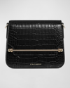 STRATHBERRY ACE MINI CROC-EMBOSSED CROSSBODY BAG