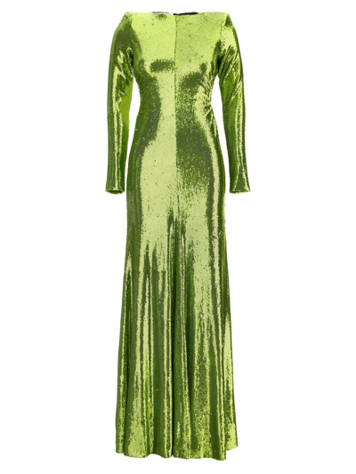 Philosophy Di Lorenzo Serafini Sequin Long Dress In Green