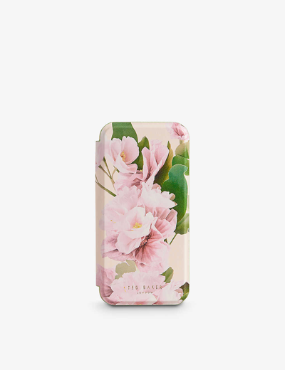 Ted Baker Womens Lt-pink Liriam Floral-print Iphone 14 Pro Max Phone Case