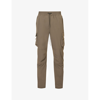 Represent Mens Olive 247 Drawstring-waist Stretch-woven Trousers In Olive