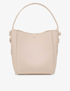 Christian Louboutin Cabachic Mini Spike Leather Shoulder Bag In Leche