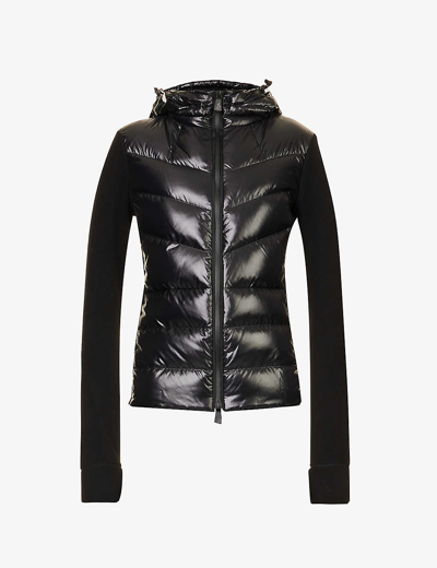 Moncler Fleece-trimmed Quilted Shell Down Jacket In Black