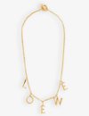 LOEWE LOEWE WOMEN'S GOLD LOGO-PENDANT GOLD-PLATED SILVER NECKLACE,67277774