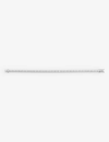 Apm Monaco Ens Pavé Sterling-silver Cubic Zirconia Bracelet In White