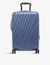 Tumi Slate Blue Texture Extended Trip Expandable Four-wheeled Carry-on Suitcase