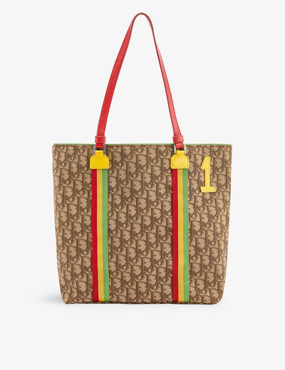 This Old Thing London Multi Rasta Dior Canvas Tote Bag
