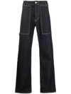 ALEXANDER MCQUEEN MID-RISE STRAIGHT JEANS