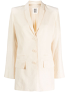 By Malene Birger Porter Virgin Wool Blazer In Neutrals