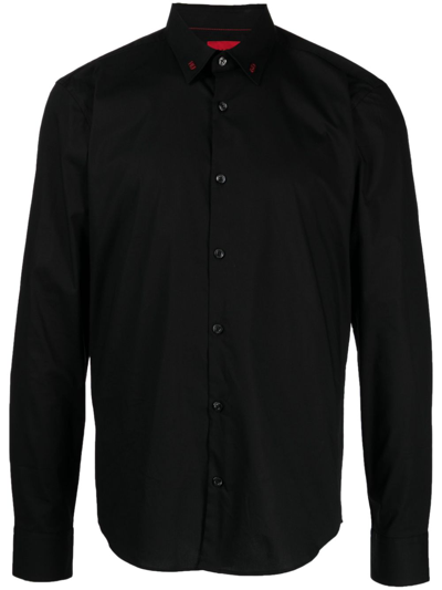 Hugo Long-sleeve Button-down Shirt In Black 001