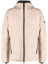 Peuterey Logo-patch Hooded Jacket In Beige