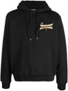 DSQUARED2 LOGO-PRINT COTTON HOODIE