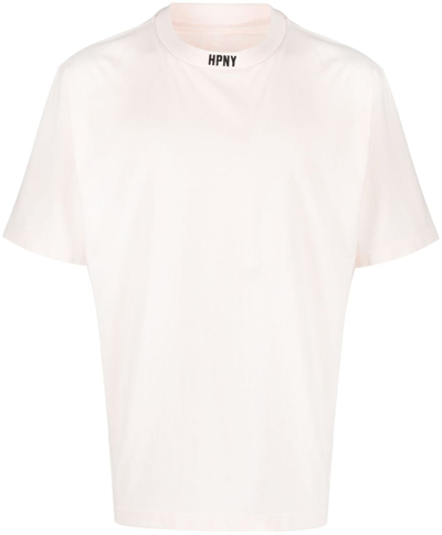 Heron Preston Hpny Logo-embroidered T-shirt In Pink & Purple