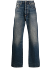 PALM ANGELS MID-RISE STRAIGHT JEANS