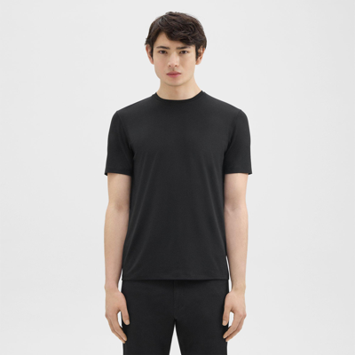 Theory Dorian Tee In Active Knit In Black