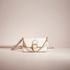 Coach Restored Beat Crossbody Clutch In Brass/chalk
