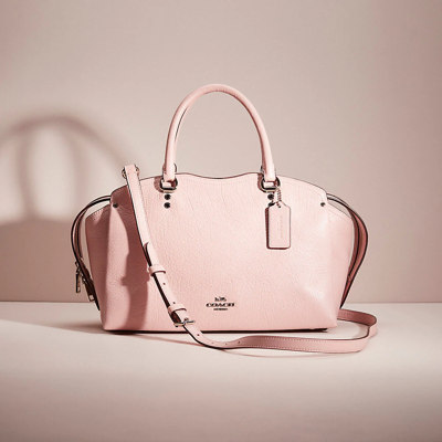Coach Restored Drew Satchel In Silver/blossom