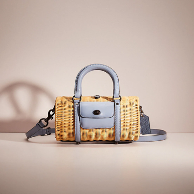 Coach Restored Barrel Bag In Pewter/bluebell | ModeSens