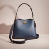 Coach Restored Willow Shoulder Bag In Colorblock In Brass/denim